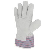 Gants docker croûte bovin, dos et manchette toile, taille 10 - SINGER Safety