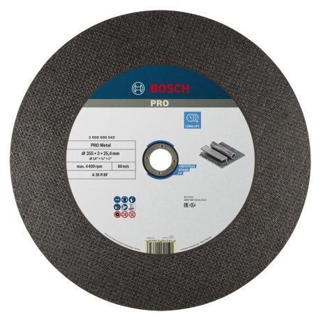 Disque à tronçonner métal Ø355 x 3 x 25,4 mm - BOSCH