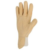 Gant tout cuir fleur de bovin beige protège-artère cuir, taille au choix - SINGER Safety