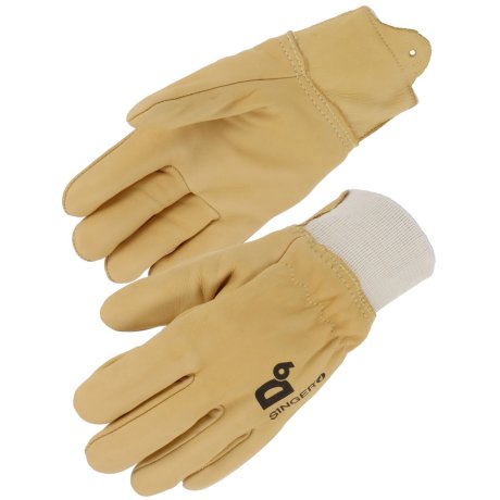 Gant cuir fleur de bovin hydrofuge doublé Kevlar®, taille au choix - SINGER Safety