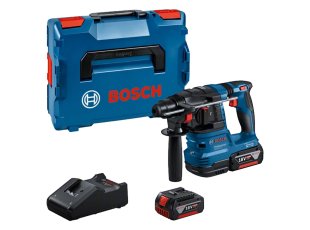 Perforateur SDS+ GBH 18V-22 avec 2 batteries 4 Ah + chargeur + L-Boxx - BOSCH