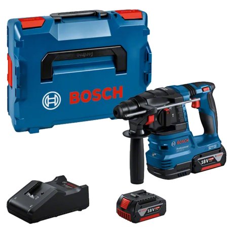 Perforateur SDS+ GBH 18V-22 avec 2 batteries 4 Ah + chargeur + L-Boxx - BOSCH