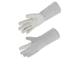 Gant soudeur paume fleur bovin dos & manchette 15 cm croûte - SINGER Safety