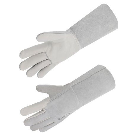 Gant soudeur paume fleur bovin dos & manchette 15 cm croûte - SINGER Safety