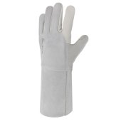 Gant soudeur paume fleur bovin dos & manchette 15 cm croûte - SINGER Safety