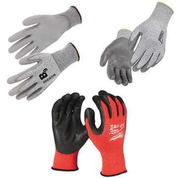 Tous les gants de protections contre les risques de coupure sur chantier