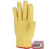 Gant tout cuir fleur de bovin jaune doublé molleton, taille au choix - SINGER Safety