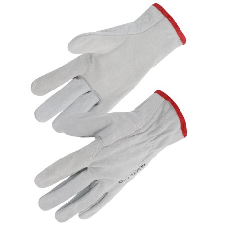 Gant cuir croûte bovin naturel serrage élastique, taille au choix - SINGER Safety
