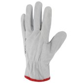Gant cuir croûte bovin naturel serrage élastique, taille au choix - SINGER Safety