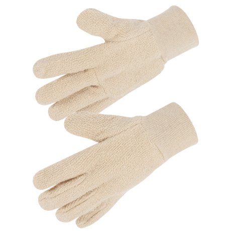 Gant coton bouclette moyenne poignet tricot, taille 10 - SINGER Safety