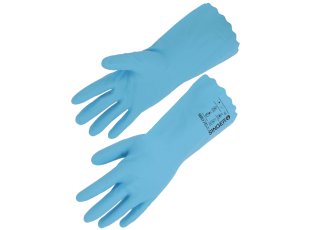 Gant chimique PVC bleu floqué coton, taille au choix - SINGER Safety