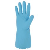 Gant chimique PVC bleu floqué coton, taille au choix - SINGER Safety