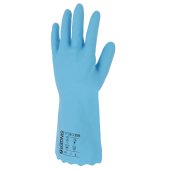 Gant chimique PVC bleu floqué coton, taille au choix - SINGER Safety