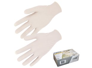 Boîte de 100 gants latex jetables poudrés, taille au choix - SINGER Safety
