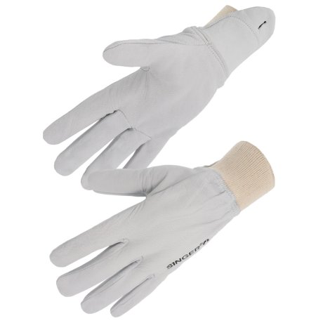 Gant cuir chèvre protège-artère, poignet élastique, taille au choix - SINGER Safety