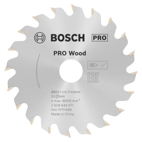 Lame de scie circulaire Ø85 mm pour Bois - BOSCH