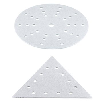 Abrasifs premium Moussflex ronds et triangles pour enduits et plâtre