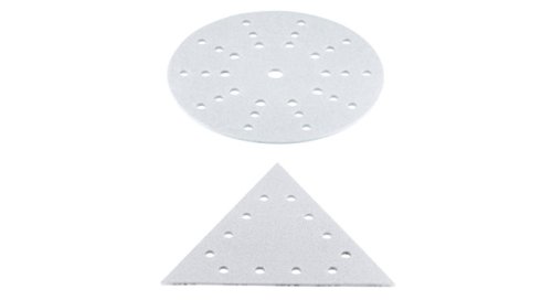 Abrasifs premium Moussflex ronds et triangles pour enduits et plâtre