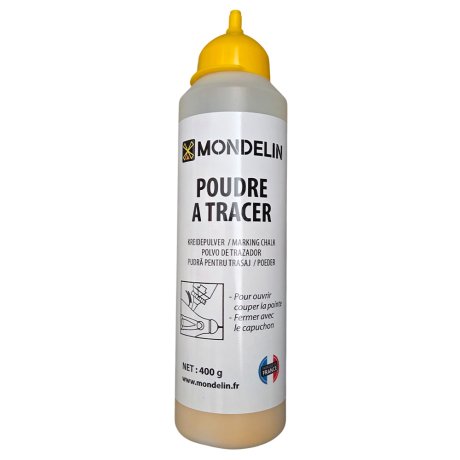 Poudre à tracer jaune 400g - MONDELIN