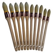 Ensemble 10 brosses à rechampir pour peinture solvantée - NESPOLI