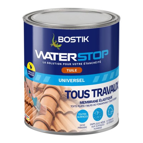 Membrane d'étanchéité Waterstop tuile, pot 1 kg - BOSTIK