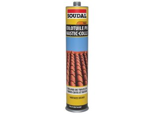 Mastic-colle polyuréthane Colotuile pour tuiles 300 ml - SOUDAL