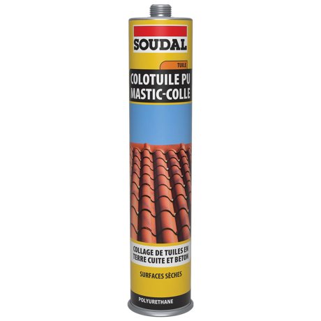 Mastic-colle polyuréthane Colotuile pour tuiles 300 ml - SOUDAL