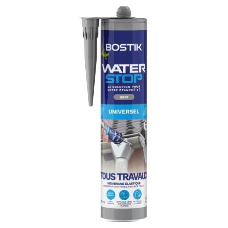 Membrane d'étanchéité Waterstop gris, cartouche 290 ml - BOSTIK