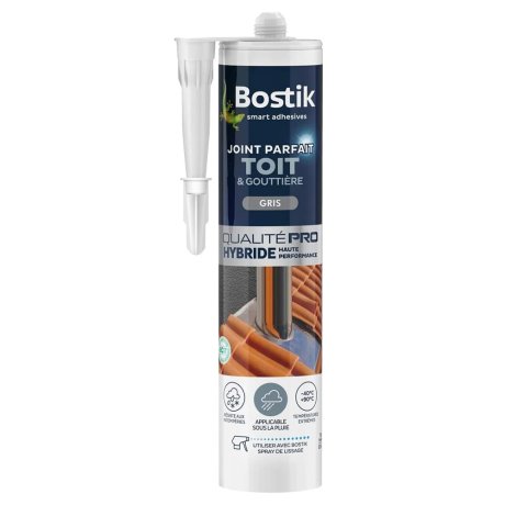 Mastic étanchéité toit et gouttière gris cartouche 290 ml - BOSTIK