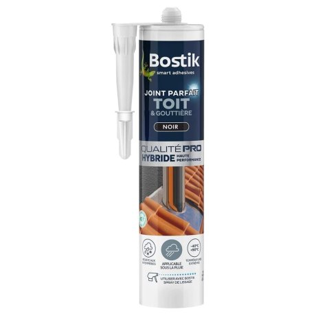 Mastic étanchéité toit et gouttière noir cartouche 290 ml - BOSTIK