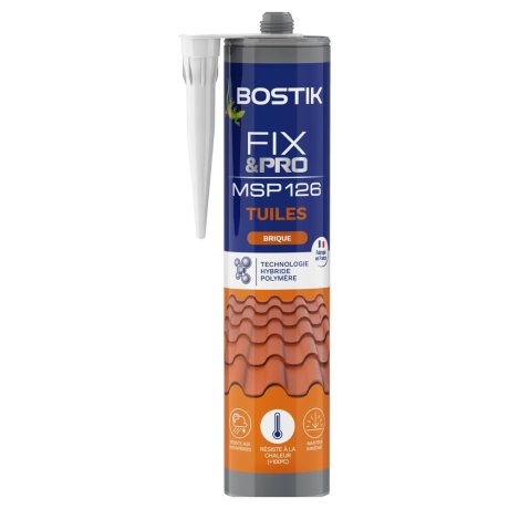 Mastic-colle tuile Fix&Pro MSP 126 cartouche 290 ml - BOSTIK