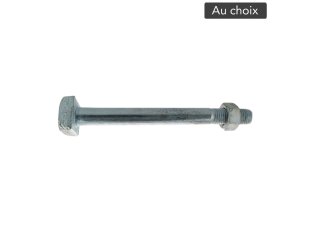 Boulon de charpente tête carrée avec écrou, au choix - VISWOOD
