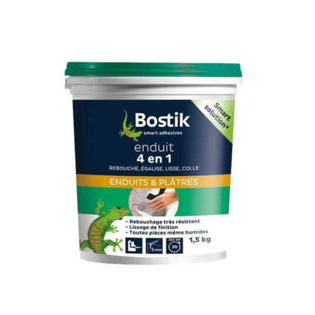Enduit 4 en 1 pâte, pot 1,5 kg - BOSTIK