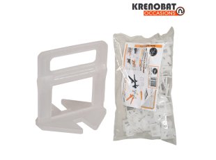 OCCASION - Clips croisillons autonivelants 4 mm Fixnivel® (3-13mm), sachet de 250 pcs - ROKNTOOLS