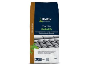 Mortier bâtard blanc, sac de 5 kg - BOSTIK