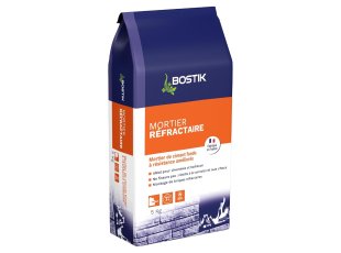 Mortier réfractaire gris, sac de 5 kg - BOSTIK