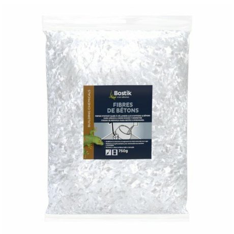 Fibres synthétiques pour mortier et béton, sachet de 750g - BOSTIK