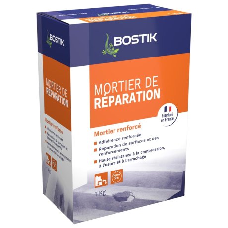 Mortier de réparation gris, boîte de 1 kg - BOSTIK
