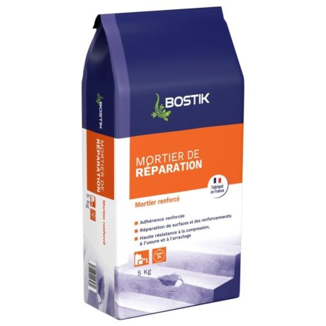 Mortier de réparation gris, sac de 5 kg - BOSTIK