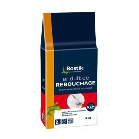Enduit de rebouchage poudre, sac de 5 kg - BOSTIK