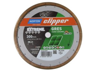 Disque diamant Extreme Grès Silencio Ø300 x 25,4 mm, hauteur segment 15/2,2 mm - NORTON CLIPPER