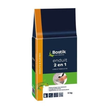 Enduit 2 en 1 poudre, sac de 5 kg - BOSTIK