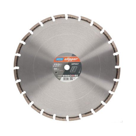 Disque diamant Pro Asphalt 2 Ø500 x 25,4 mm, hauteur segment 12/3,8 mm - NORTON CLIPPER