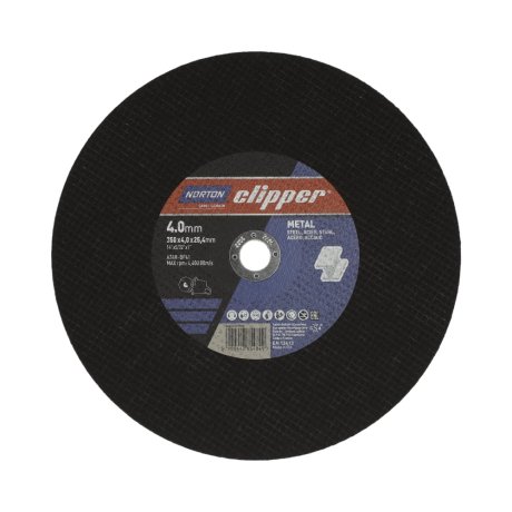 Disque à tronçonner métal Ø350 x 4 x 25,4 mm - NORTON CLIPPER