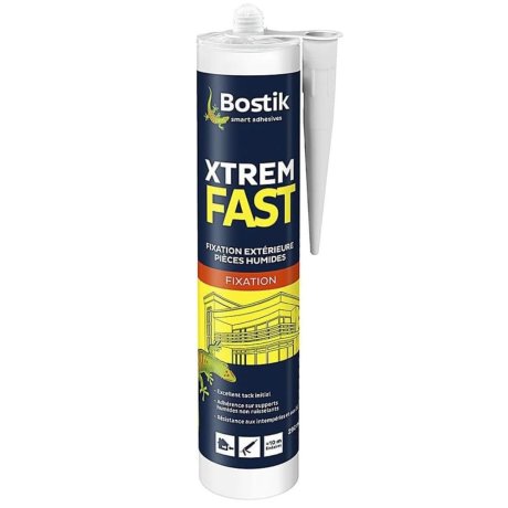 Mastic de fixation Xtrem Fast blanc 290 ml - BOSTIK