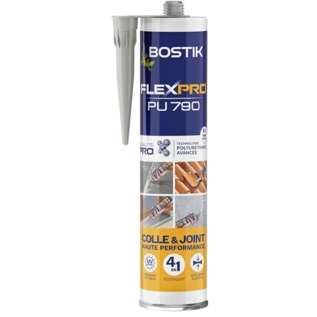 Mastic colle Flexpro PU790 300 ml, gris - BOSTIK