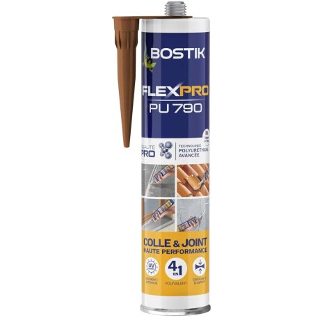Mastic colle Flexpro PU790 300 ml, brun - BOSTIK
