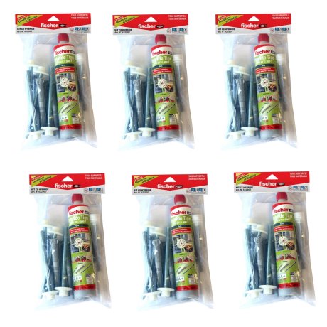 Kit CE scellement hybride chauffe-eau 300 ml- Lot de 6 - FISCHER