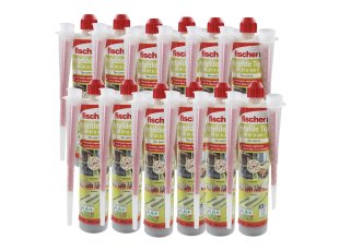Résine hybride pour tiges filetées FIS HT II 300T, ton pierre : carton de 12 - FISCHER