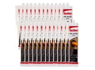 Mastic graphite intumescent FiGM 310 ml : carton de 25 - FISCHER